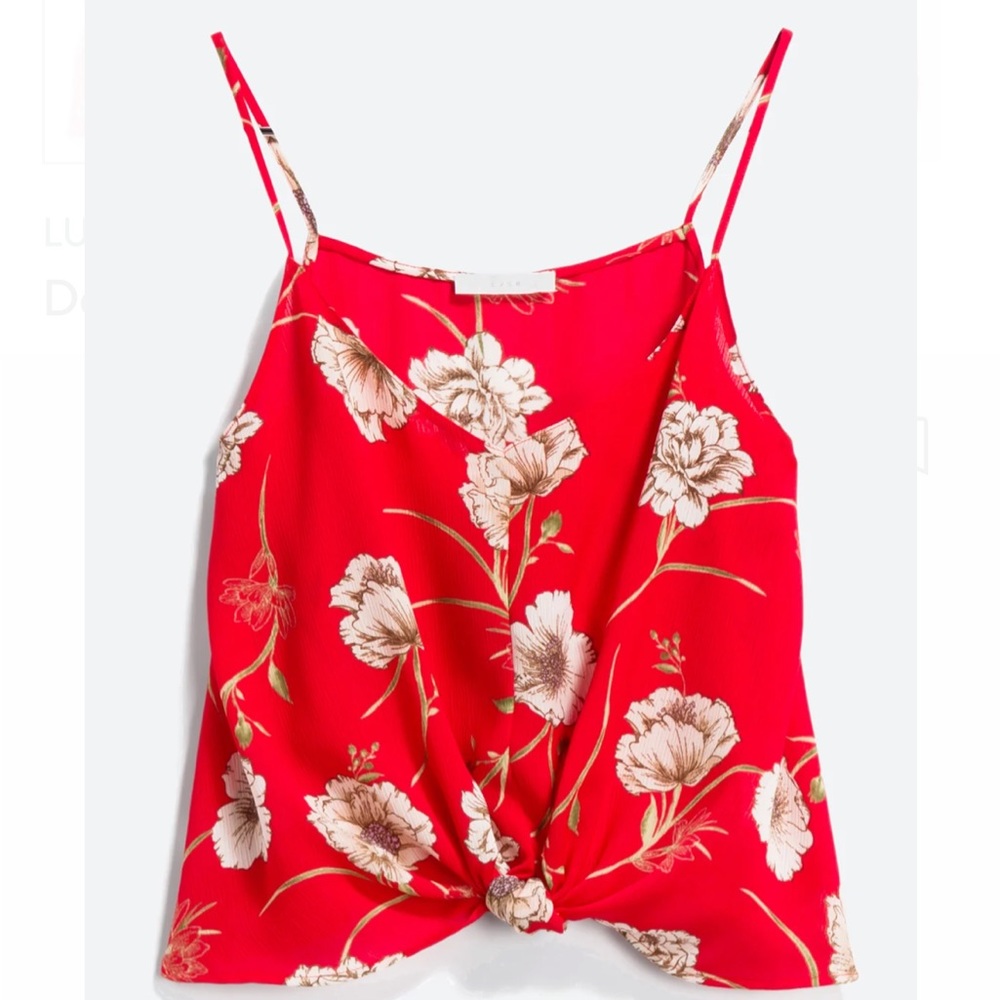 LUSH knot crop blouse